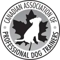 Certified dog trainer badge